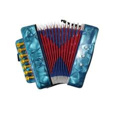 Sanfona Infantil Acordeon Gaita 3 Baixos 7 Teclas Mini Azul. - Max Míd