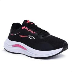 Tênis Academia Esportivo Feminino Leve Macio Dia Dia - Yes Basic, Pret