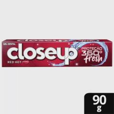 Creme dental em gel closeup proteção 360º fresh red hot 90G