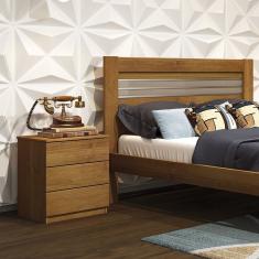 Mesa De Cabeceira 3 Gavetas Veronna Tcil Móveis Cinamomo