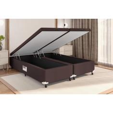 Box Baú Castor Queen Marrom 158x198x35cm