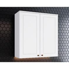 Armário Aéreo p/ Cozinha Americana c/ 2 Portas Branco - Henn, Branco H