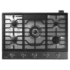 COOKTOP SAMSUNG 5 QUEIMADORES COM WI-FI E DUPLA CHAMA BLACK 127V NA30N6555TGAZ 110