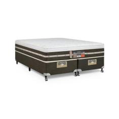 Cama Box + Colchão Castor King Silver Star Air One Face Tecnopedic 193