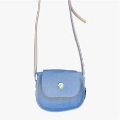 Bolsa Mini Bag Croco Verde-Feminino