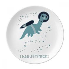 Universo e Alienígena Espacewalk Prato Decorativo de Porcelana Salver Prato de Jantar