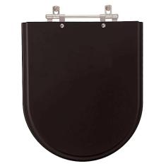 Assento Sanitario Jasmim Preto para vaso Fiori