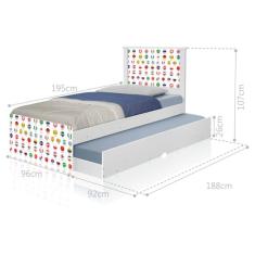 Bicama Juvenil Adesivada Futebol Seleções Copa