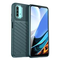 Capas para Xiaomi Redmi Note 9 4G.Caso básico,Botão de pressão flexível / 360 ° Proteção completa,Sensação arenácea