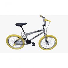 Bicicleta Aro 20 Dnz Cromada Pneu Amarelo