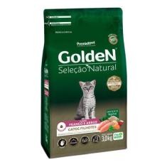 Ração Golden Seleção Natural Gatos Filhotes Frango e Arroz 3,0 kg, 3,0