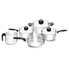 Jogo de Panelas Eterna 5 Peças Polido Nigro