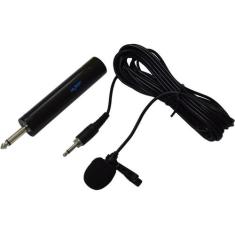 Microfone Le Son Lapela P10 P2 Porta-pilha Clipe - LESON