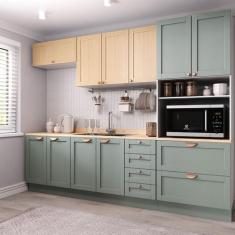 Cozinha Modulada 5 Peças com Tampo 1 Torre 2 Aéreos 2 Balcões Arizona 