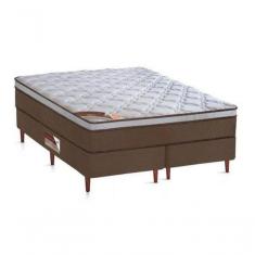 Cama Box + Colchão Castor King Innovation One Face Pocket 180x200x54cm