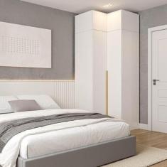 Guarda-Roupa Modulado de Canto 2 Peças 4 Portas Jade CabeCasa MadeiraM