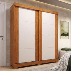 Guarda-roupa Casal 2 Portas de Correr 100% MDF 160cm Boldina Espresso 