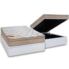 Cama Box Baú Casal: Colchão Molas Pocket Ensacadas Castor Revolution H