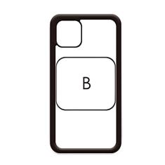 Capa de teclado com símbolo B para iPhone 11 Pro Max para Apple Mobile Case Shell
