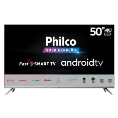 Smart TV Philco 50” Android PTV50G71AGBLS 4K LED Google Play Bivolt
