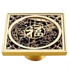 Ralo invisível Chuveiro Chão Cobre Desodorante Banheiro Máquina de lavar Banheiro Varanda Tê Filtro de aço inoxidável Dreno de água Ralo