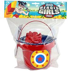 Baldinho De Praia Girls Com 7 Pecas Leplastic