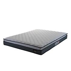 Colchão Casal Espuma D33 Pillow Top Millenium 138x188x19cm Cinza/Branco Hellen - Suporta até 120kg por Pessoa