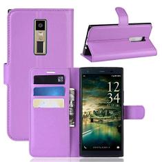 Capa para Kyocera V04 couro com suporte carteira flip capa para Kyocera V04 capa de proteção de telefone A capa com design simplificado