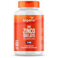 Bio Zinco Quelato 29mg Quelado, Bigens, 60 cápsulas (Unidade)
