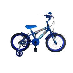 Bicicleta Aro 16 Infantil Menino Roda Lateral Reforçada e Lubrificada 