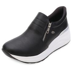 Tênis Anabela Casual Conforto Slip On Via Marte