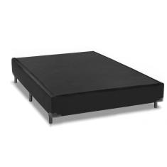 Base Box Viúva Belos Sonhos Suede Preto 40x128x188