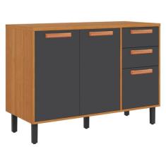 Balcão de Cozinha para Forno ou Micro-ondas Itatiaia 3 Portas 2 Gaveta