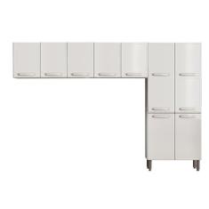Kit De Cozinha Completa 3 Peças Evidence (2 Armários + 1 Paneleiro) Cpt60 Branco - Bertolini