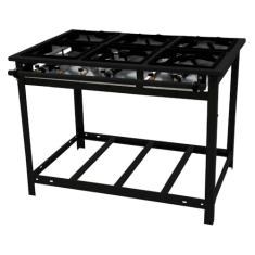 Fogão Industrial Venâncio com 6 bocas de Bocas de Ferro Alta Pressão Vap6