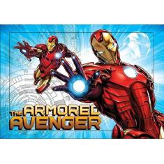 Quebra cabeça com 63 peças vingadores marvel - ETITOYS, Vermelho