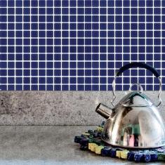 Papel de Parede Auto Adesivo Lavável Pastilha Azul Pa0002 - Final Deco