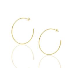 Brinco Argola Pequeno Folheado A Ouro 18k