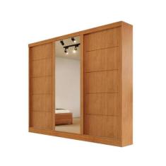 Guarda-roupa solteiro espelho 4 gavetas - Capri Bianchi - Bianchi Móve