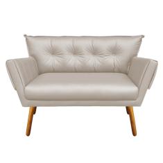 Namoradeira Anitta Corino Bege Pes Palito Castanho D03 - D'Rossi