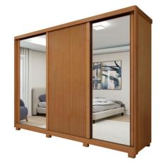 Guarda Roupa 3 Portas 6 Prateleiras 6 Gavetas com Pés 100% MDF Ollie Y