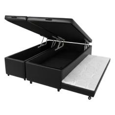 Cama Box Bau Viuvo Com Auxiliar Semi Ortopedica material sintético (1.