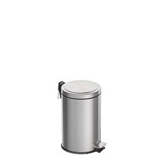 Lixeira Inox com Pedal Tramontina Brasil Plus com Acabamento Polido e Balde Interno Removível 12 L