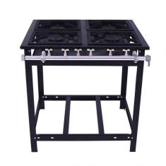 Fogão A Gás Industrial Extra 4 Queimadores 2 Duplos E4d2 - Venâncio