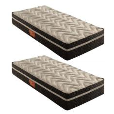 Colchão Solteiro Molas Extrapedic 28x88x188cm Íris Preto Elegancy/Black