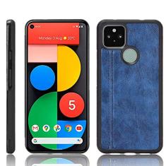 Capa adequada para Google Pixel 4A 5G, capa de celular estilo couro, proteção robusta 360° protege seu telefone, capa de cor retrô para Google Pixel 4A 5G