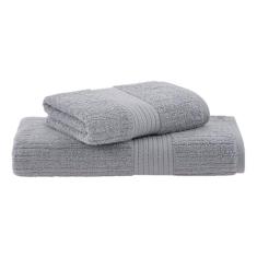 Jogo de Toalhas Buddemeyer Fio Penteado Canelado Gigante Verde Suave 2 Peças