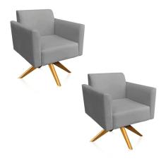 Kit 02 Poltronas Marisa Grafite