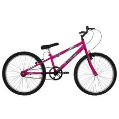 Bicicleta Aro 24 Ultra Bikes Chrome Line Rebaixada sem Marcha, Rosa, A