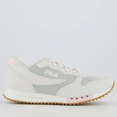 Tênis Casual Feminino Euro Jogger Branco Rosa Claro Misty Blue Fila 51
